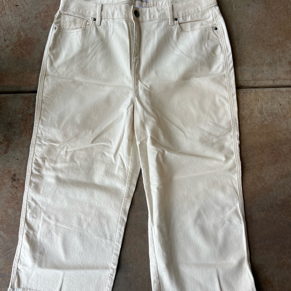 Stylish White Denim Pants